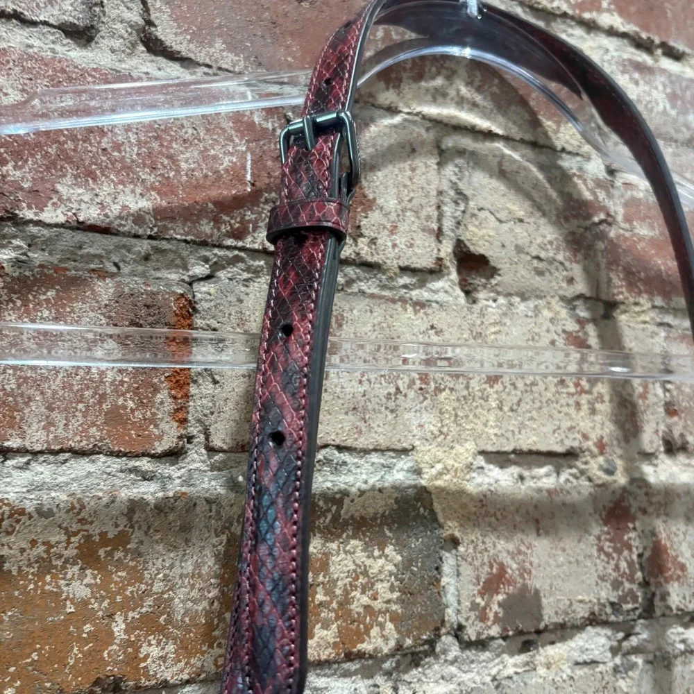 COACH Jules Hobo Sunset‎ Pebble Leather Snake Embossed Straps Purse C1571 - Picture 9 of 16